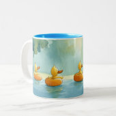 Splish Splash Spaß Zwei-Tone-Tasse Zweifarbige Tasse (Vorderseite Links)