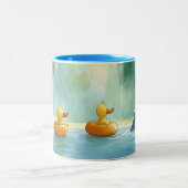 Splish Splash Spaß Zwei-Tone-Tasse Zweifarbige Tasse (Mittel)