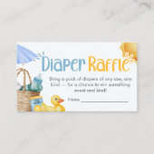 Splish Splash Summer Baby Shower Diaper Raffle Begleitkarte (Vorderseite)
