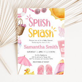 Splish Splash Summer Baby Shower Einladung