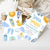 Splish Splash Summer Baby Shower Einladung