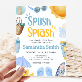 Splish Splash Summer Baby Shower Einladung