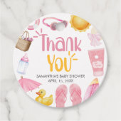 Splish Splash Summer Baby Shower Geschenkanhänger (Vorderseite)