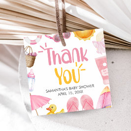 Splish Splash Summer Baby Shower Geschenkanhänger