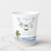 Splish Splash Tropical Baby Shower Paper Cup Pappbecher (Vorderseite)