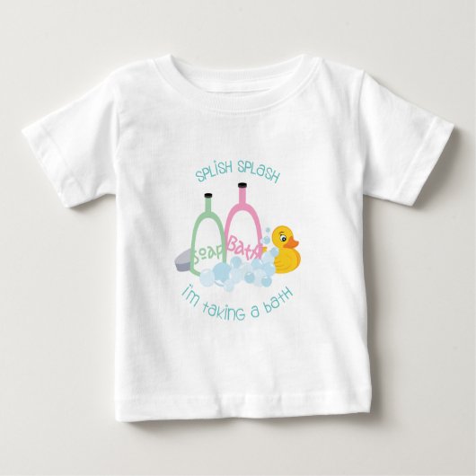 Splish Spritzen Baby T-shirt (Vorderseite)