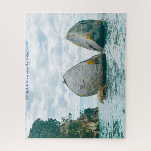 Split Apple Rock Kaiteriteri Neuseeland Puzzle (Vertikal)