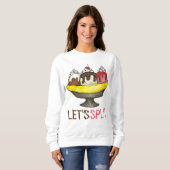 Split Banana Ice Cream Sundae Sweatshirt (Vorne ganz)