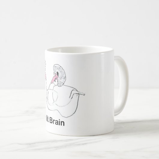 Split Brain Kaffeetasse (VorderseiteRechts)