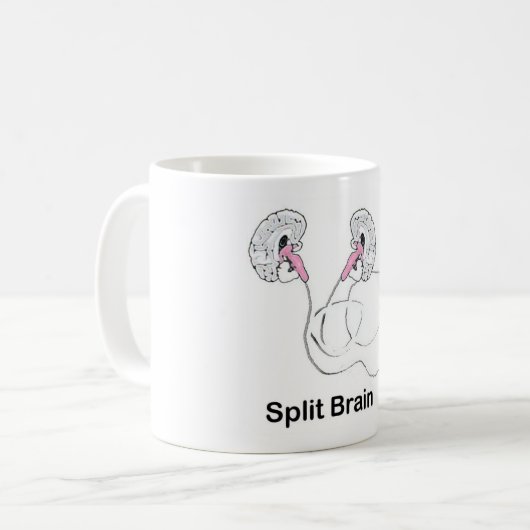Split Brain Kaffeetasse (Vorderseite Links)