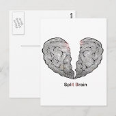 Split Brain Postkarte (Vorne/Hinten)