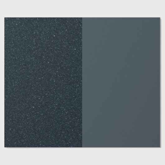 Split Charcoal Matte Wrapping Paper - Anpassbar Geschenkpapier (Flach)