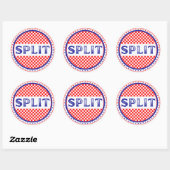 Split City Pride Emblem – Croatian Identity Runder Aufkleber (Blatt)
