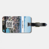 Split city seafrander air view, Kroatien - QR code Gepäckanhänger (Rückseite horizontal)