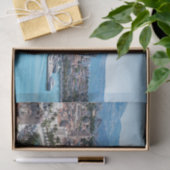 Split city seafront aerial view, Dalmatia, Croatia Seidenpapier (Geschenk)