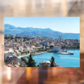 Split City Seafront aerial view, Dalmatien, Kroati Fensteraufkleber (Blatt 2)