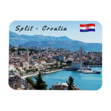 Split City Seafront aerial view, Dalmatien, Kroati