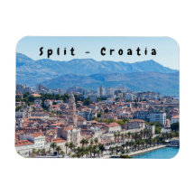 Split City Seafront aerial view, Dalmatien, Kroati
