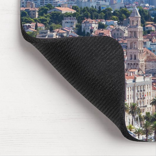 Split City Seafront aerial view, Dalmatien, Kroati Mousepad (Ecke)
