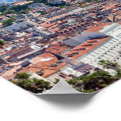 Split City Seafront aerial view, Dalmatien, Kroati Poster (Ecke)