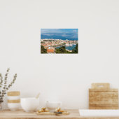 Split City Seafront aerial view, Dalmatien, Kroati Poster (Küche)