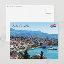 Split City Seafront aerial view, Dalmatien, Kroati