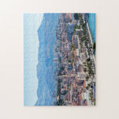 Split City Seafront aerial view, Dalmatien, Kroati Puzzle (Vertikal)