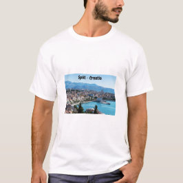 Split City Seafront aerial view, Dalmatien, Kroati T-Shirt