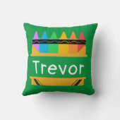 Split Crayon Box Personalisiert Kids Kissen (Rückseite)