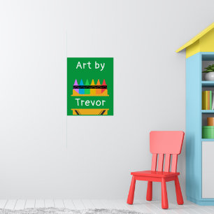Split Crayon Box Personalisiert Kids Poster