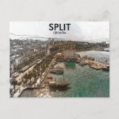 Split Croatia Küstensicht Postkarte (Vorderseite)
