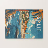 Split Croatia Reisen Vintag Puzzle (Horizontal)