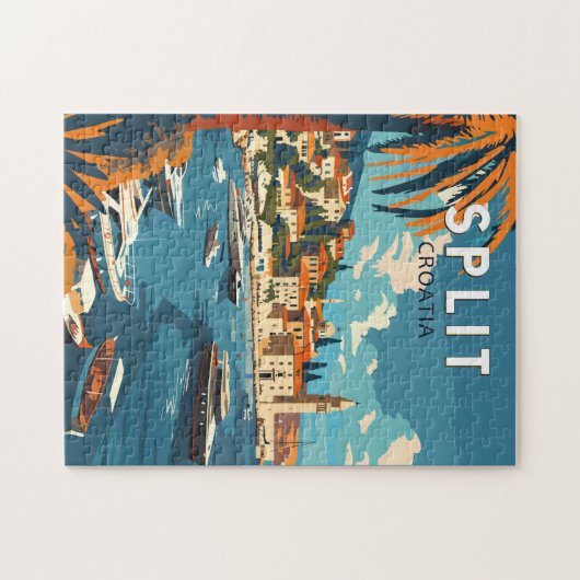 Split Croatia Reisen Vintag Puzzle (Horizontal)