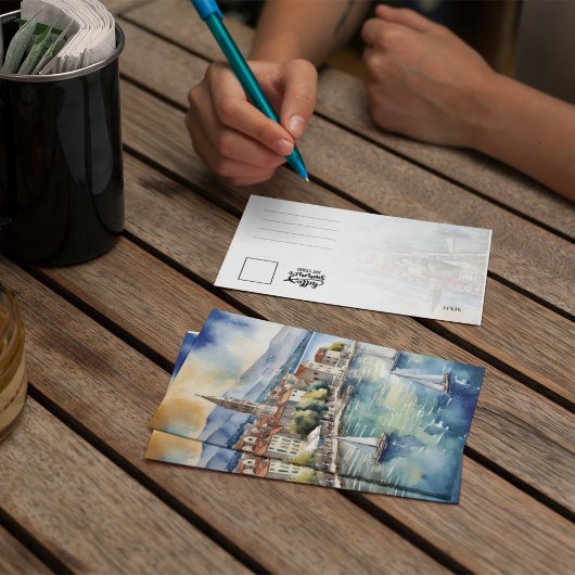 Split Croatia Wasserfarbe Einladung