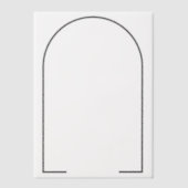 Split Dark Gray SVG Frame Pergament Einladungen (Vorderseite)