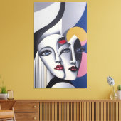 Split Decision - Ken Gage Surrealer Poster Leinwanddruck (Insitu (Wohnzimmer))