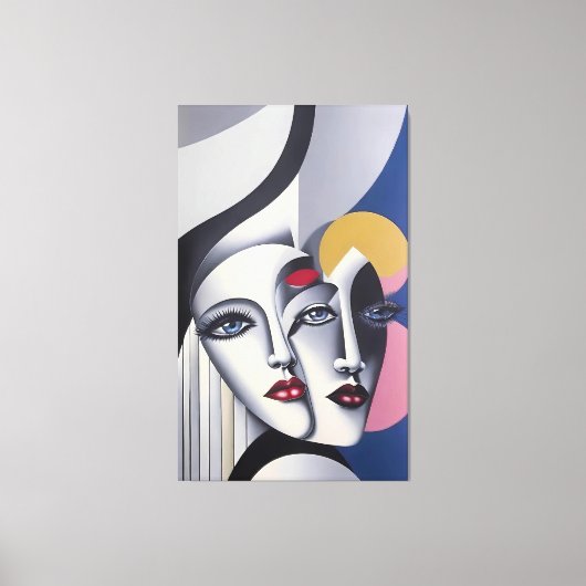 Split Decision - Ken Gage Surrealer Poster Leinwanddruck (Vorderseite)
