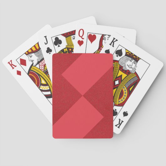 Split Diamond Tomato Red Cards - Anpassbar Spielkarten (Rückseite)