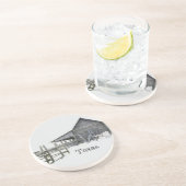 Split-Eisenbahnzaun Getränkeuntersetzer (Seite)