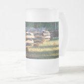 Split Eisenbahnzaun Mattierte Glasbierbläser Tasse (VorderseiteRechts)