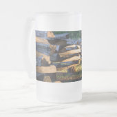 Split Eisenbahnzaun Mattierte Glasbierbläser Tasse (Vorderseite Links)
