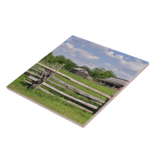 Split Eisenbahnzaun und alter Stall Fliese (Seite)