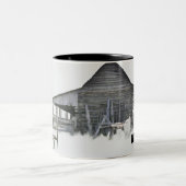 Split-Eisenbahnzaun Zweifarbige Tasse (Mittel)