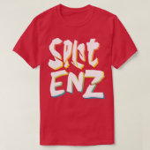 Split Enz Retro 80er gestylt New Wave Design T-Shirt (Design vorne)
