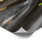 Split fällt auf Sand-Frühling-Run Poster (Ecke)