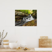 Split fällt auf Sand-Frühling-Run Poster (Küche)