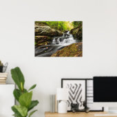 Split fällt auf Sand-Frühling-Run Poster (Heimbüro)