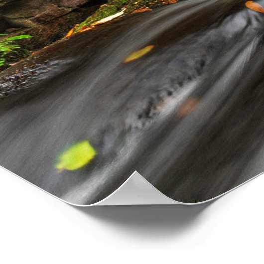 Split fällt auf Sand-Frühling-Run Poster (Ecke)