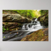 Split fällt auf Sand-Frühling-Run Poster (Vorne)