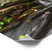 Split fällt auf Sand-Frühling-Run Poster (Ecke)